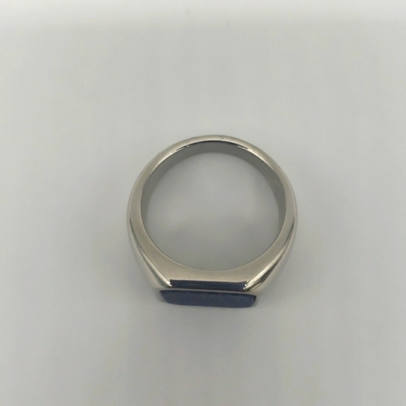 868- Lapis Lazuli Natural Gemstone Handmade Men's Ring Size 8 NWT - Picture 4 of 8